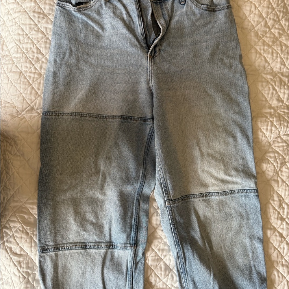 Hollister Blue High Rise Jeans Straight Leg